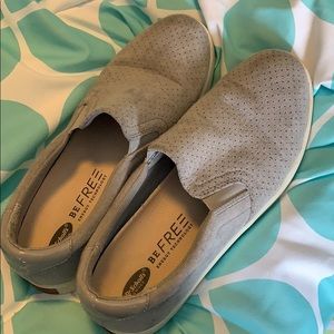 Dr. Scholl’s grey slip-ons